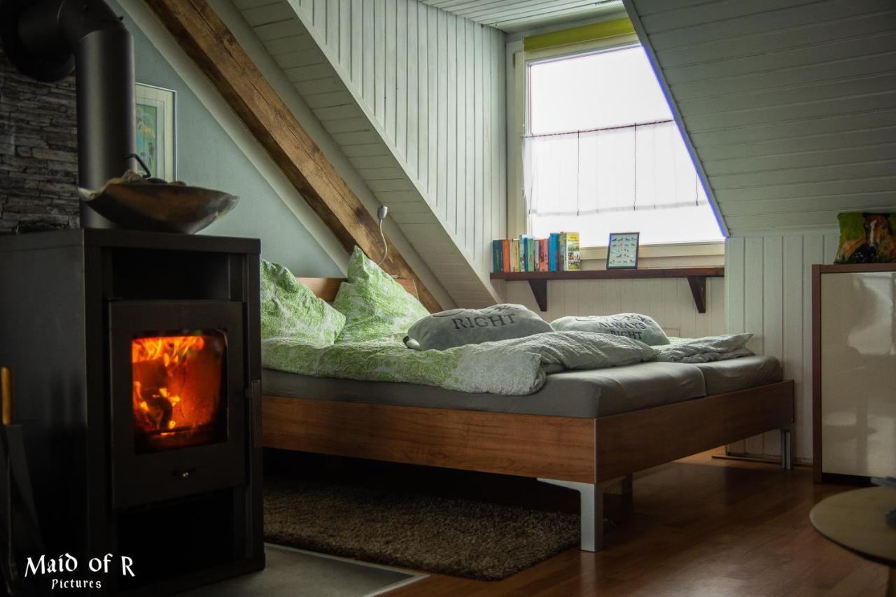 Studio - grosses Wohn-Schlafzimmer - Dachterrasse - Kamin - Küche - Hohes Venn - Monschau - Eifel - Hunde willkommen beim Hof Vierzehnender Exterior foto